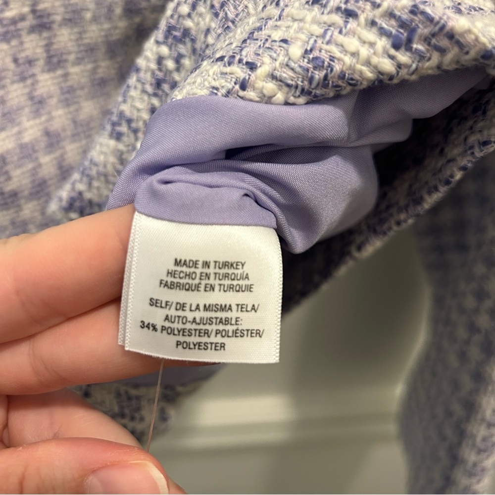 NWT Favorite Daughter Dasha Top 14 tweed lilac lavender purple - Picture 12 of 14